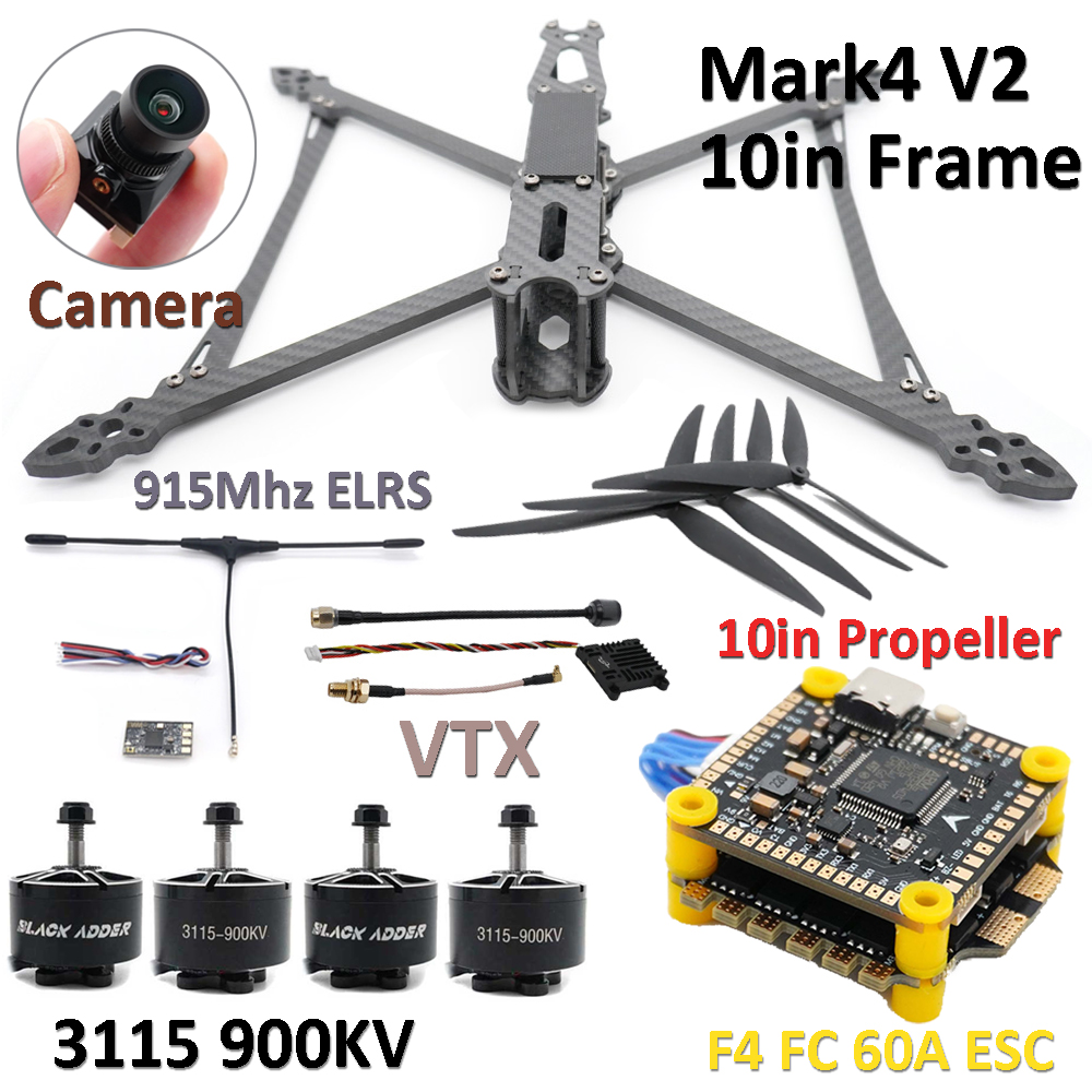 Drone Kit Beginner - Mark4 V2 10in الإطار كومبو مجموعة